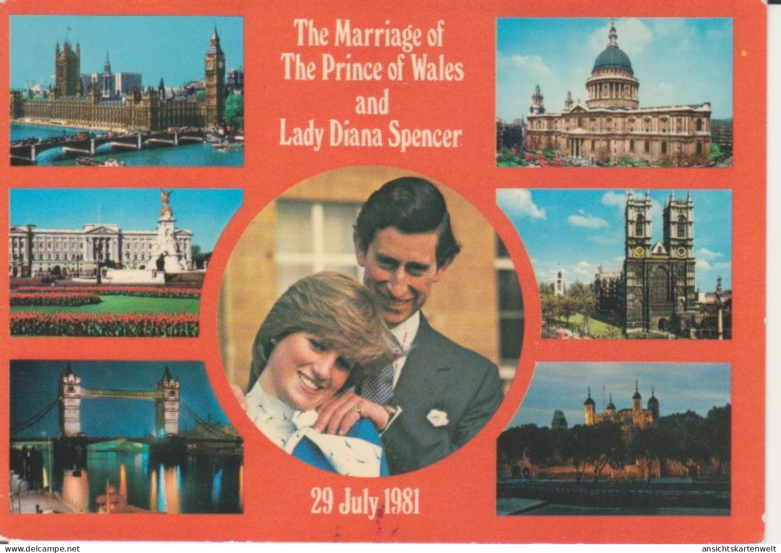 England: The Marriage Of The Prince Of Wales And Lady Diana Spencer Ngl #223.590 - Royal Families