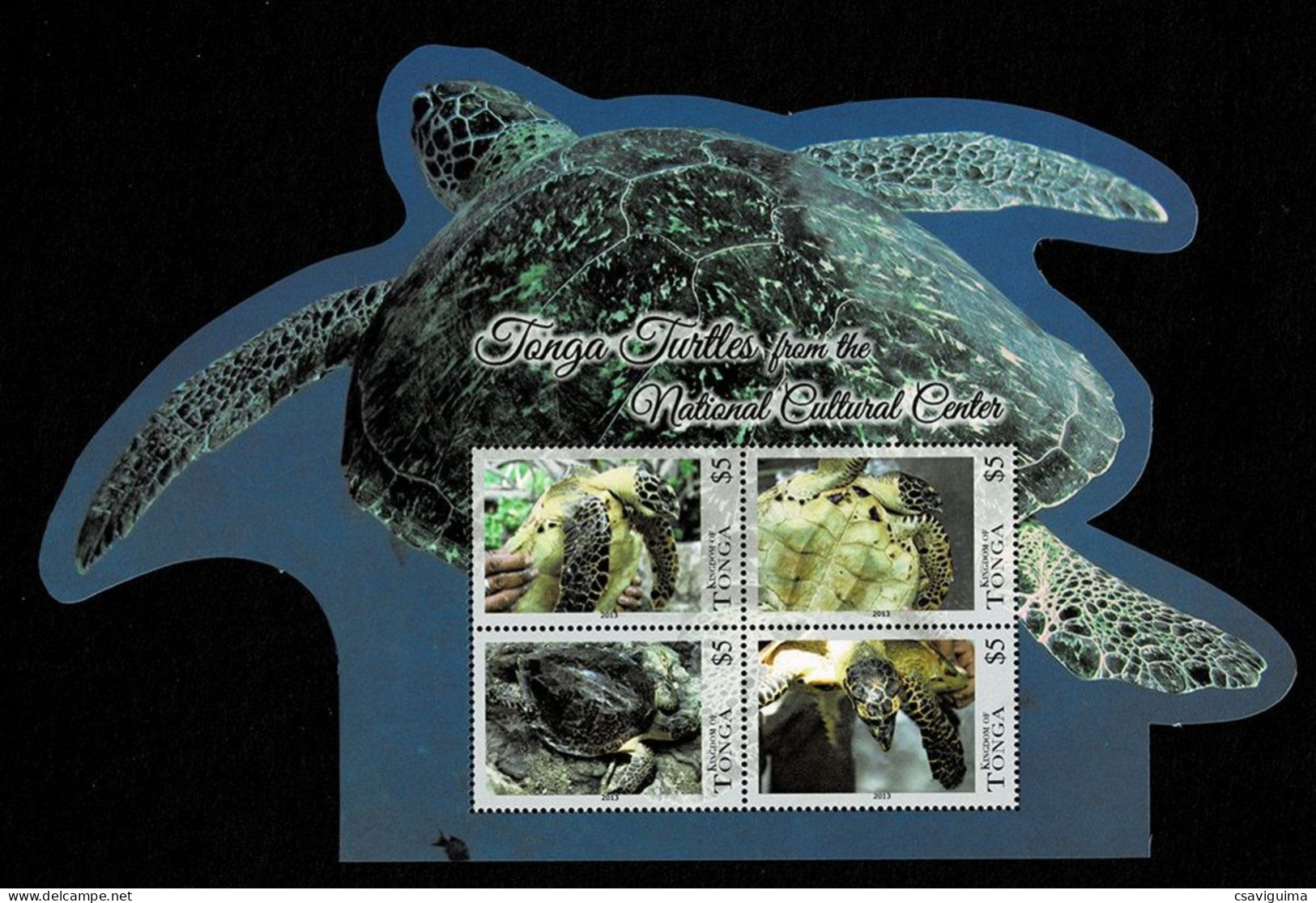 Tonga - 2013 - Turtles - Yv Bf 58 - Tartarughe