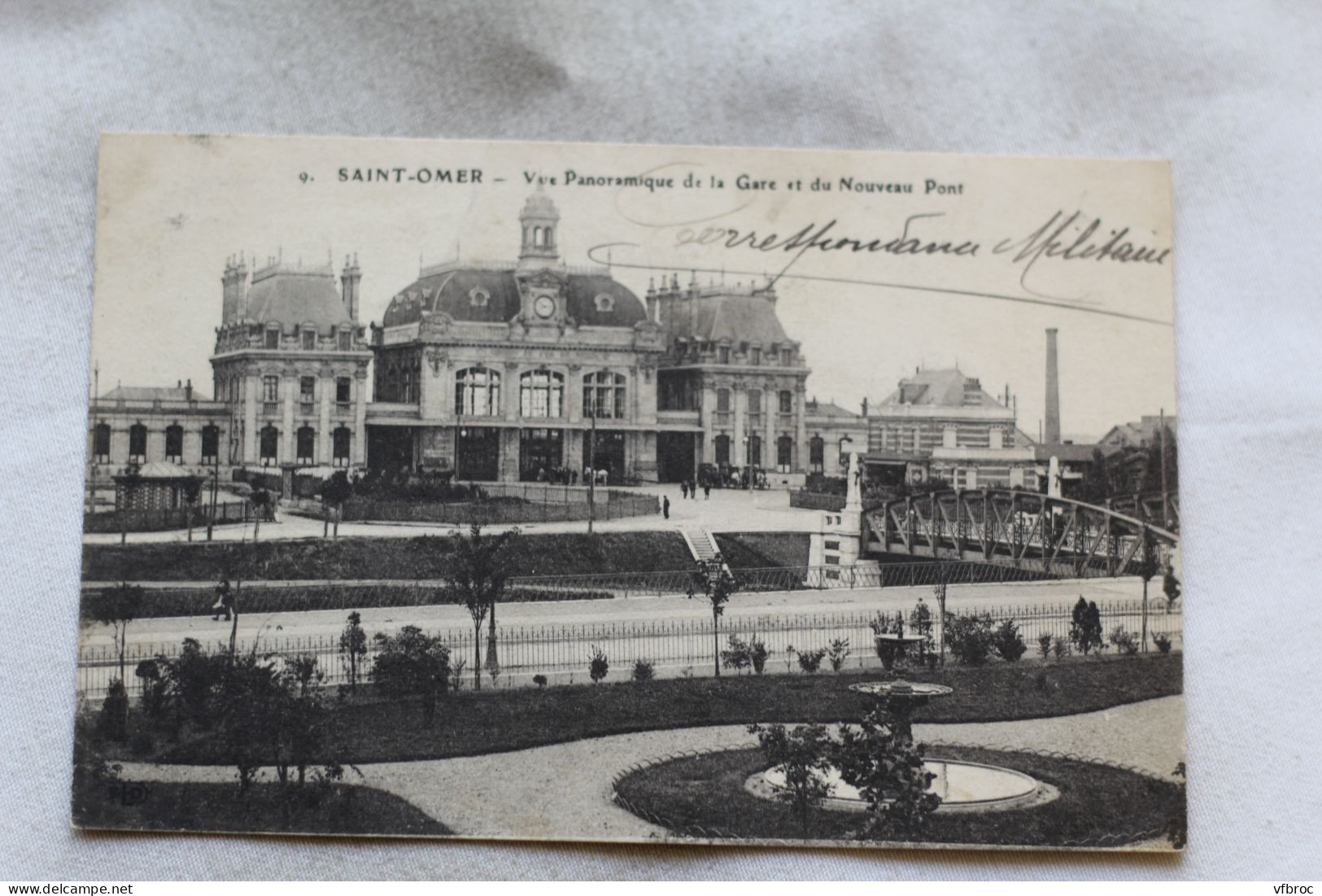 Cpa 1914, Saint Omer, Vue Panoramique De La Gare Et Du Nouveau Pont, Pas De Calais 62 - Saint Omer