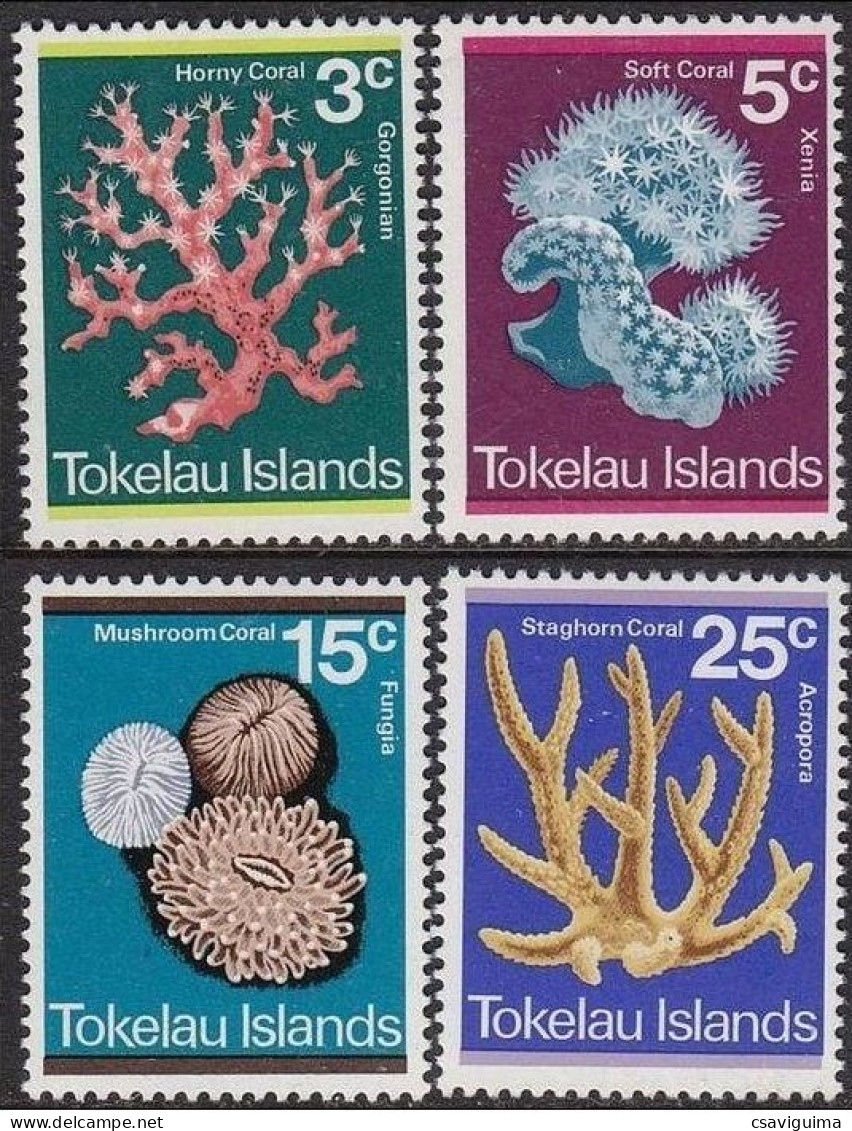 Tokelau - 1973 - Marine Life (Coral) - Yv 37/40 - Vie Marine