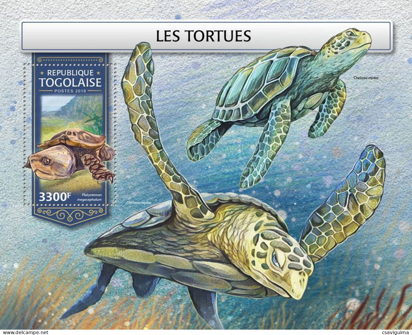 Togo - 2018 - Turtles - Yv Bf 1393 - Turtles