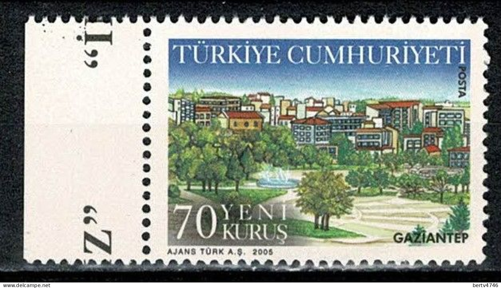 Turkiye 2005 Yv. 3199** MNH Gaziantep - Ungebraucht