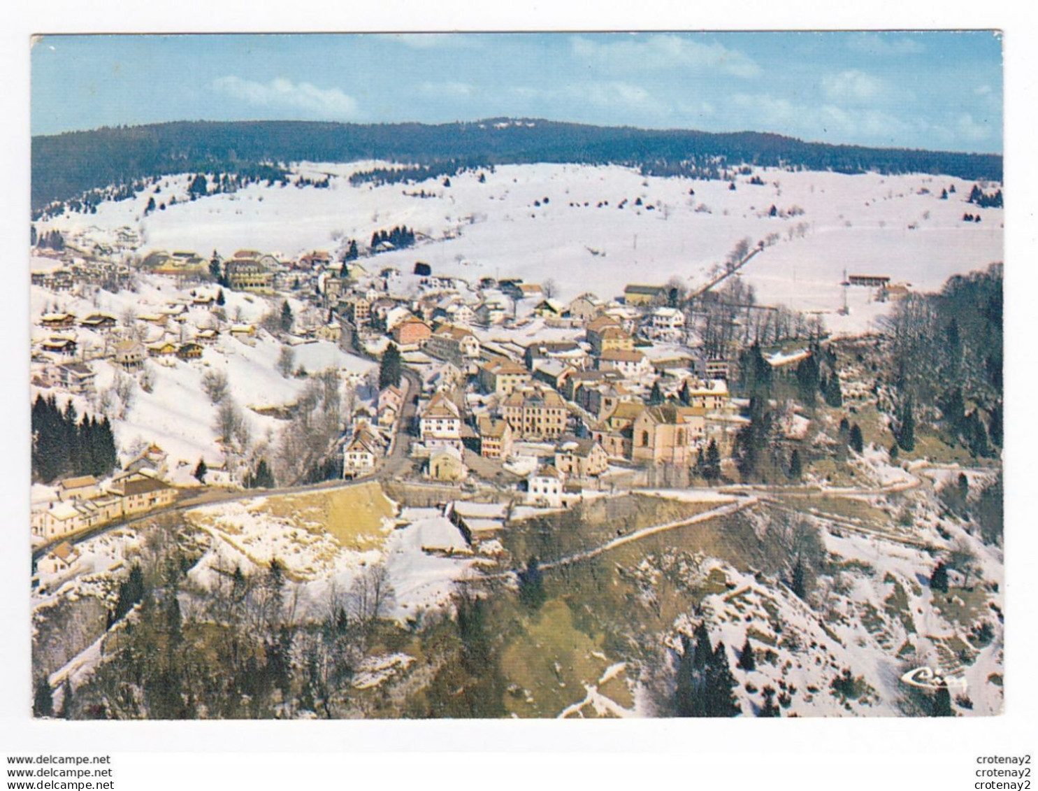 25 JOUGNE Vers Pontarlier Vue Générale Aérienne VOIR DOS Et Flamme En 1983 - Pontarlier