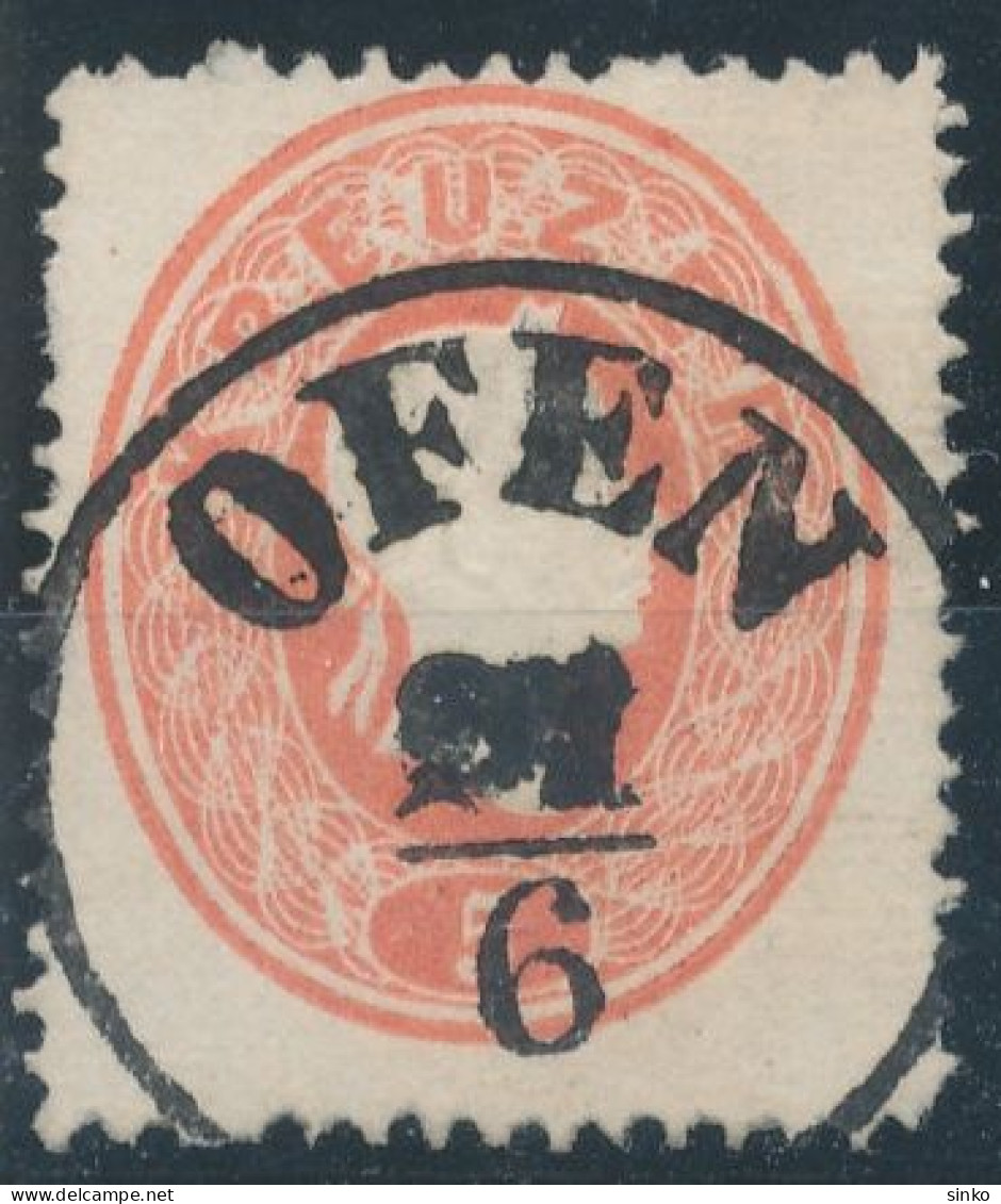 1861. Typography With Embossed Printing 5kr, OFEN - ...-1867 Prephilately