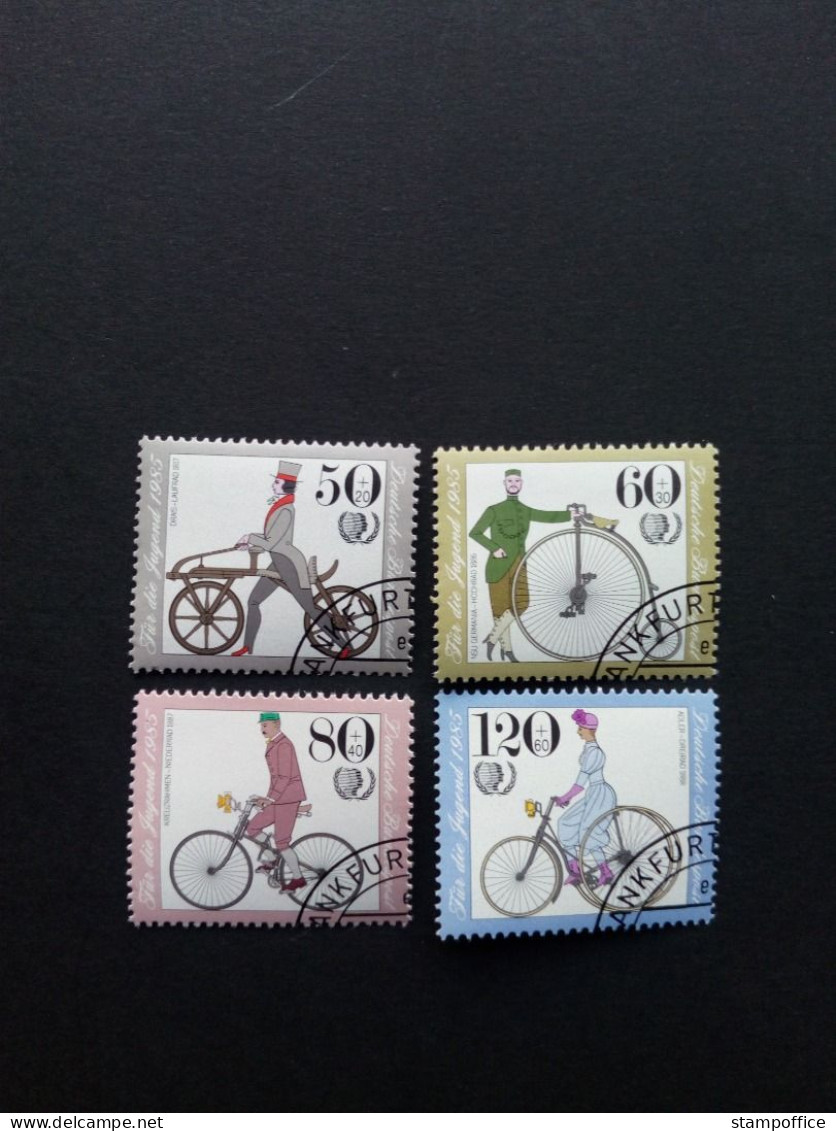 DEUTSCHLAND MI-NR. 1242-1245 GESTEMPELT(USED) JUGEND 1985 FAHRRÄDER - Oblitérés