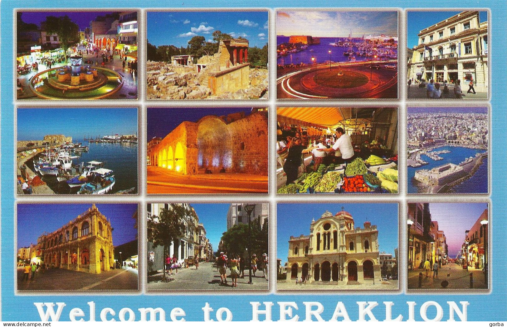 *CPM - GRECE - CRETE - Welcome To HERAKLION - Multivue - Greece