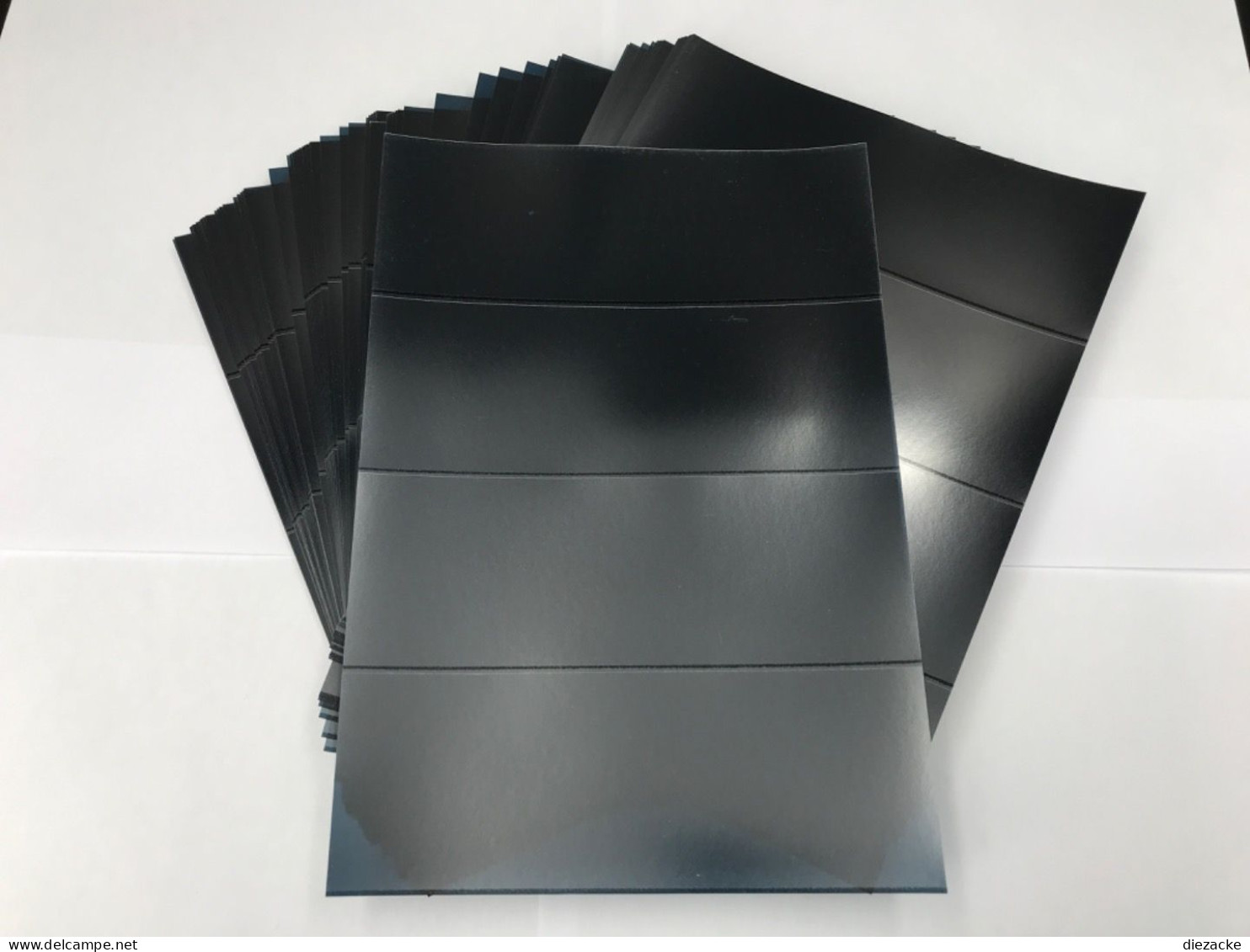 Hawid Zuschnitt Schwarz Je 4 Streifen Ca. DIN A5 (100er Pack) Neuwertig (7374 - Clear Sleeves