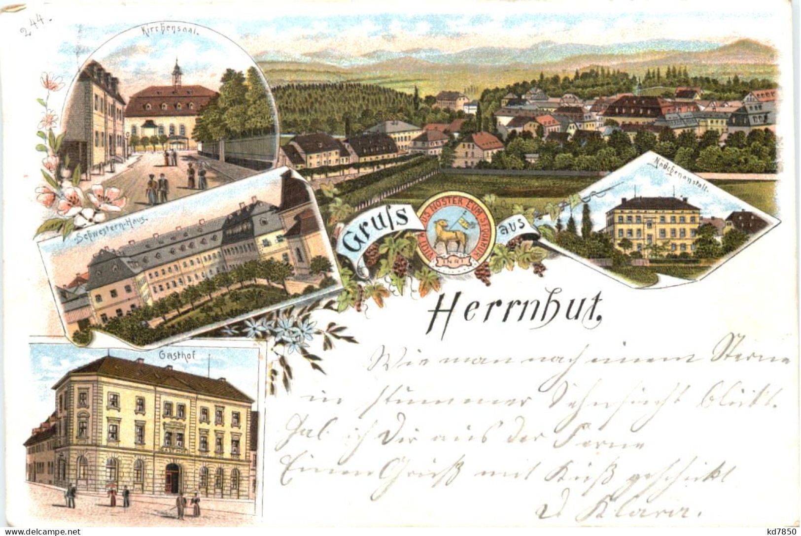 Gruss Aus Herrnhut In Sachsen - Litho - Herrnhut