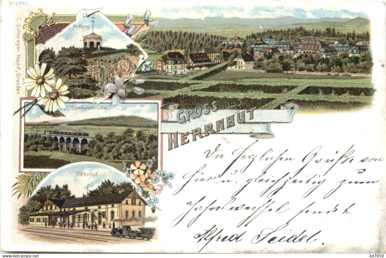 Gruss Aus Herrnhut In Sachsen - Litho - Herrnhut