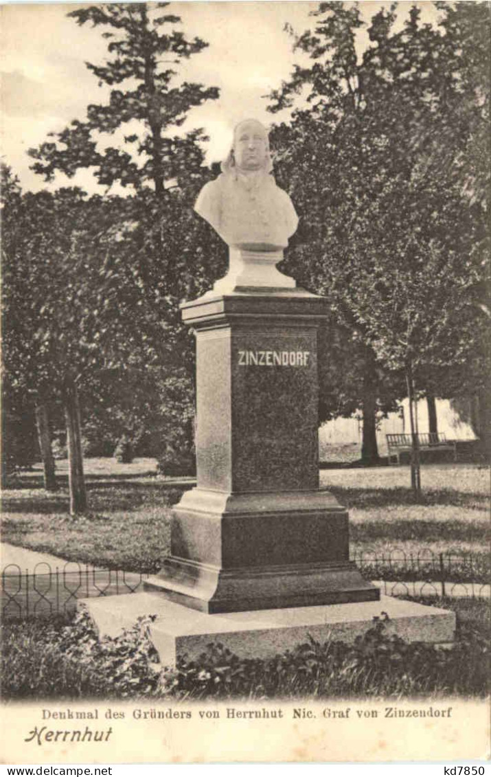 Herrnhut In Sachsen - Denkmal Des Gründers Von Herrnhut - Herrnhut