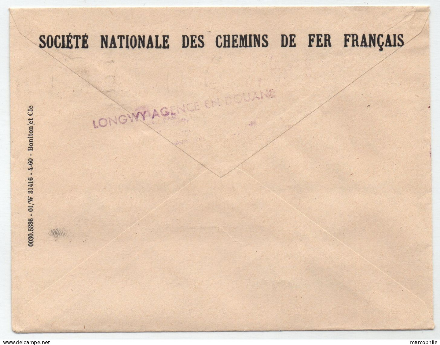 1961  NON RECEPTION DE COLIS POSTAUX - LONGWY / LETTRE TAXEE A GUEBWILLER (ref 2891e) - 1960-.... Covers & Documents