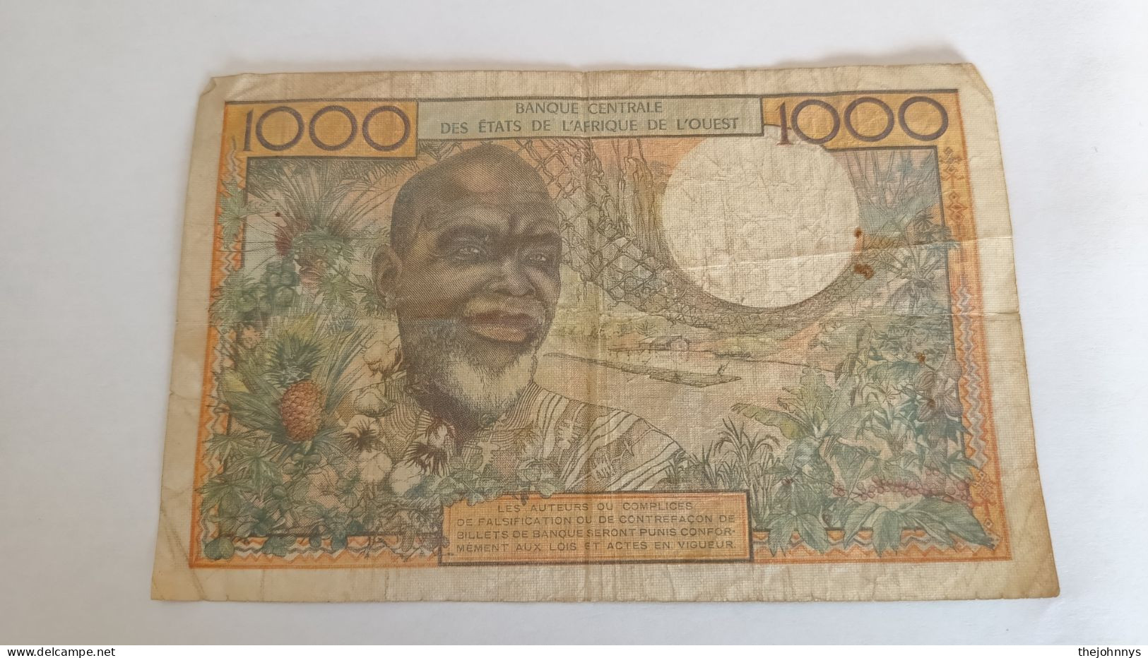 Rare Billet Sénégal 1000 Francs  1961 - Autres - Afrique