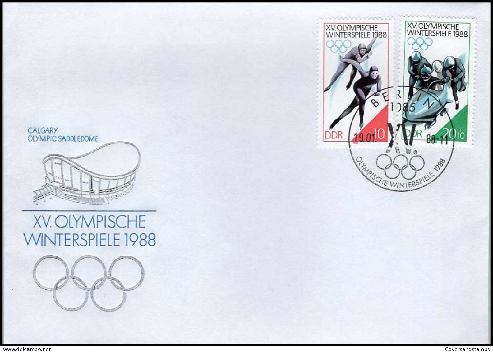 FDC - XV. Olympische Winterspiele 1988 - Otros & Sin Clasificación