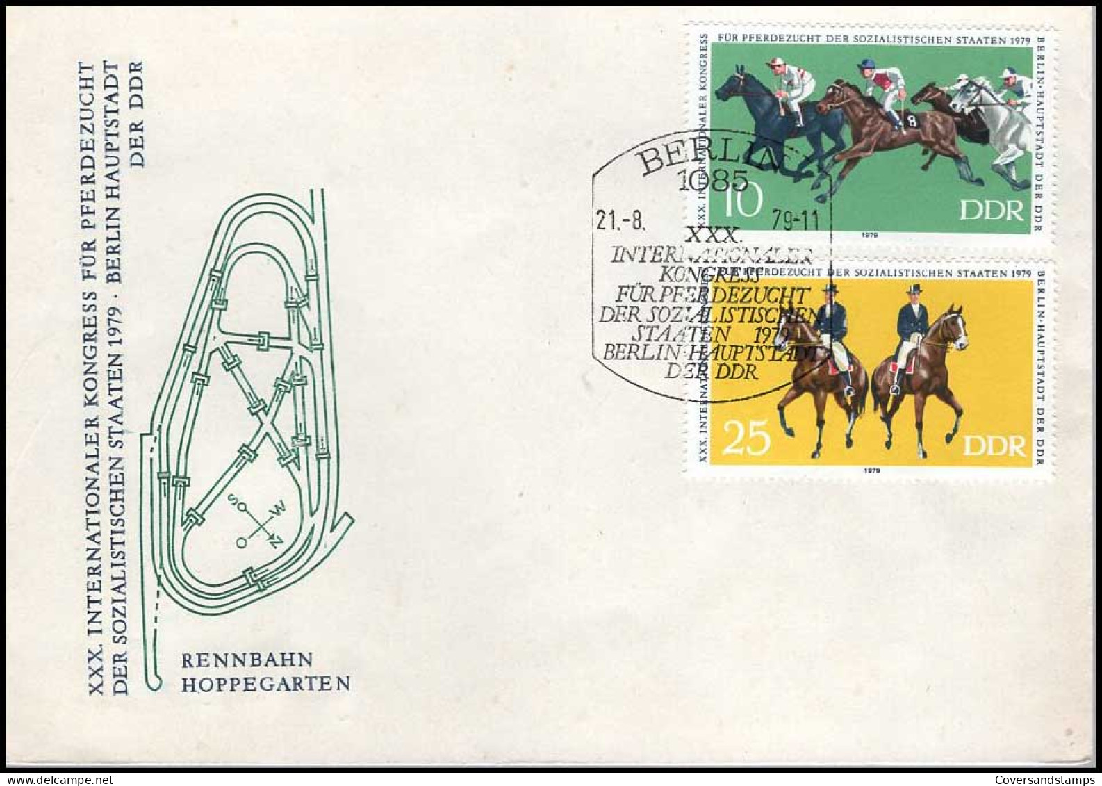 FDC - XXX. Internationaler Kongress Für Pferdezucht Des Sozialistischen Staaten 1979 - Other & Unclassified