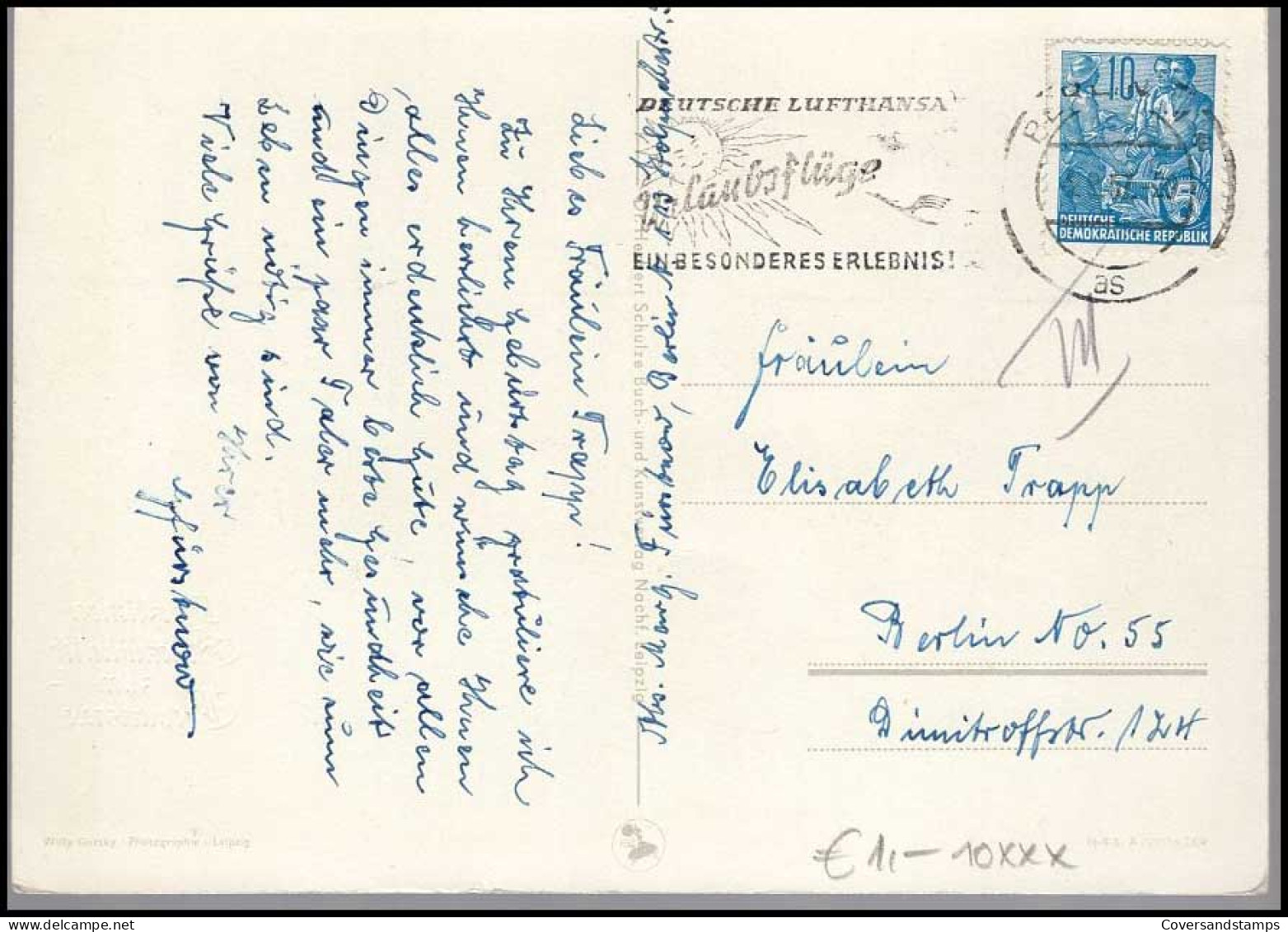 Postkarte - 'Herzlichen Glückwunsch Zum Geburtstag' - Briefe U. Dokumente