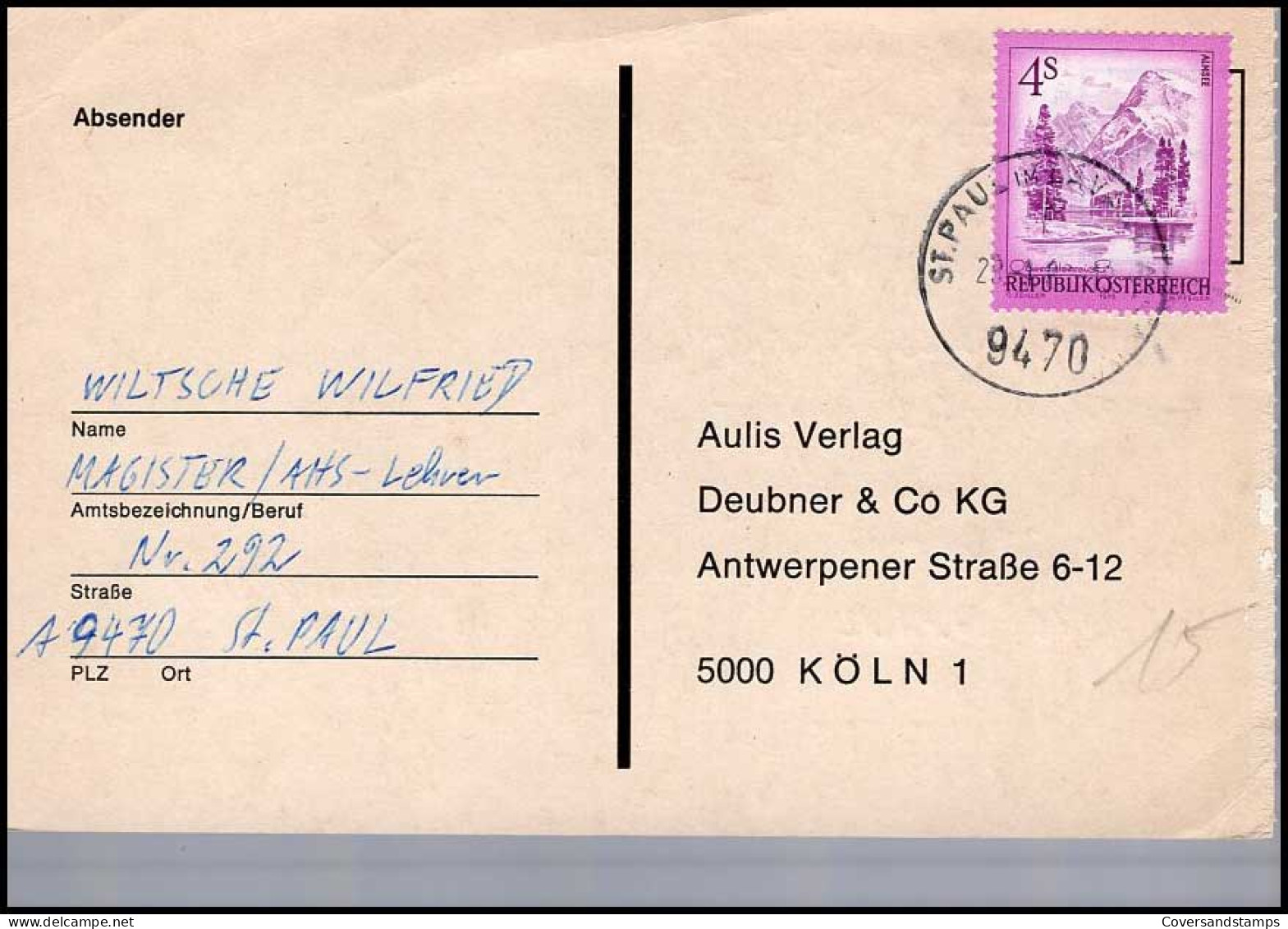 Postkarte Nach Köln  - Lettres & Documents