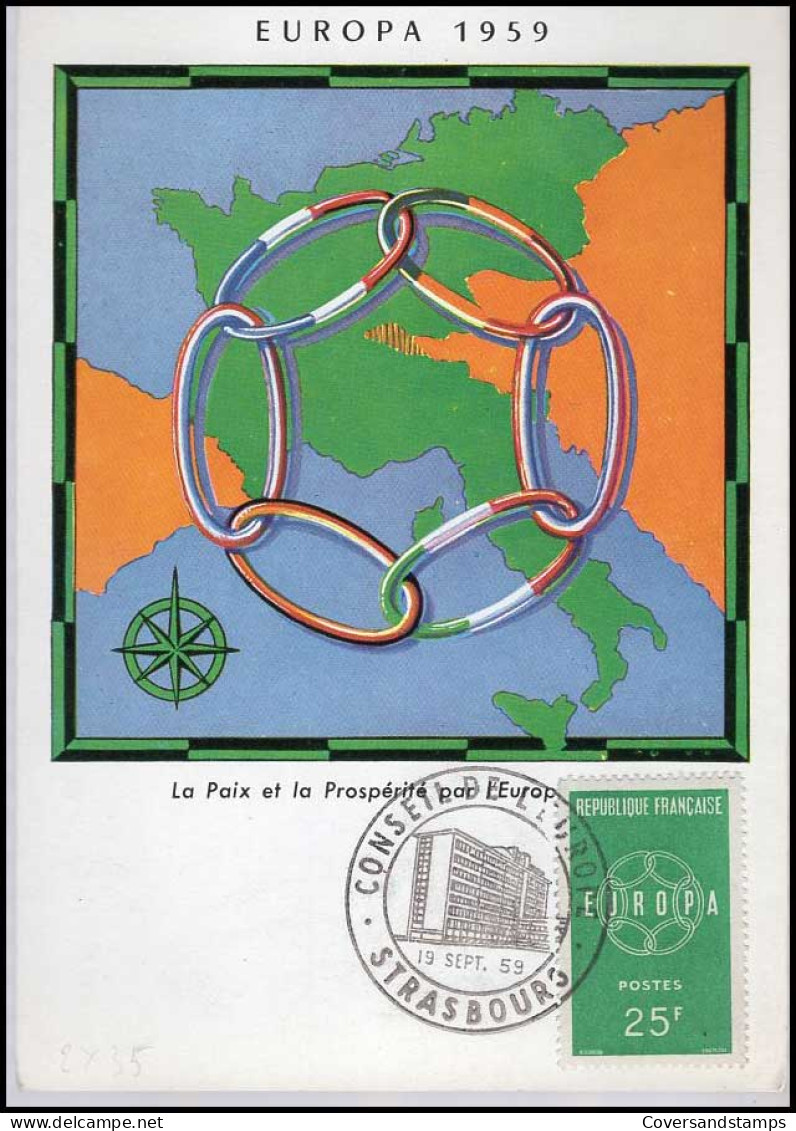 Maximumcard - France - Europa CEPT 1959 - 1959
