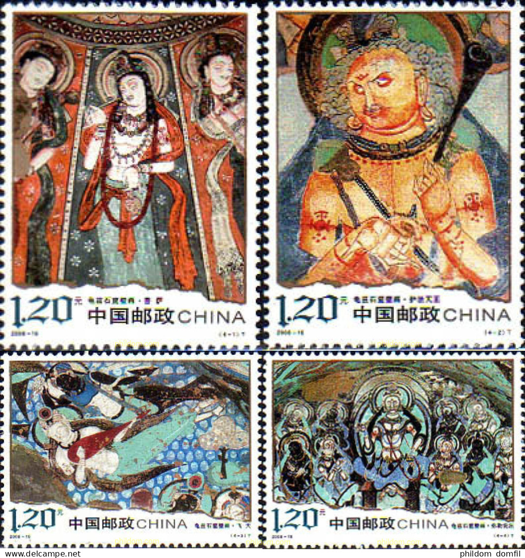 217825 MNH CHINA. República Popular 2008 MOTIVOS RELIGIOSOS - Neufs