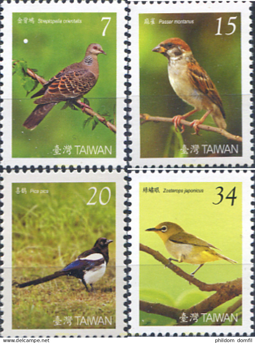 219182 MNH CHINA. FORMOSA-TAIWAN 2008 PAJAROS DE TAIWAN - Unused Stamps