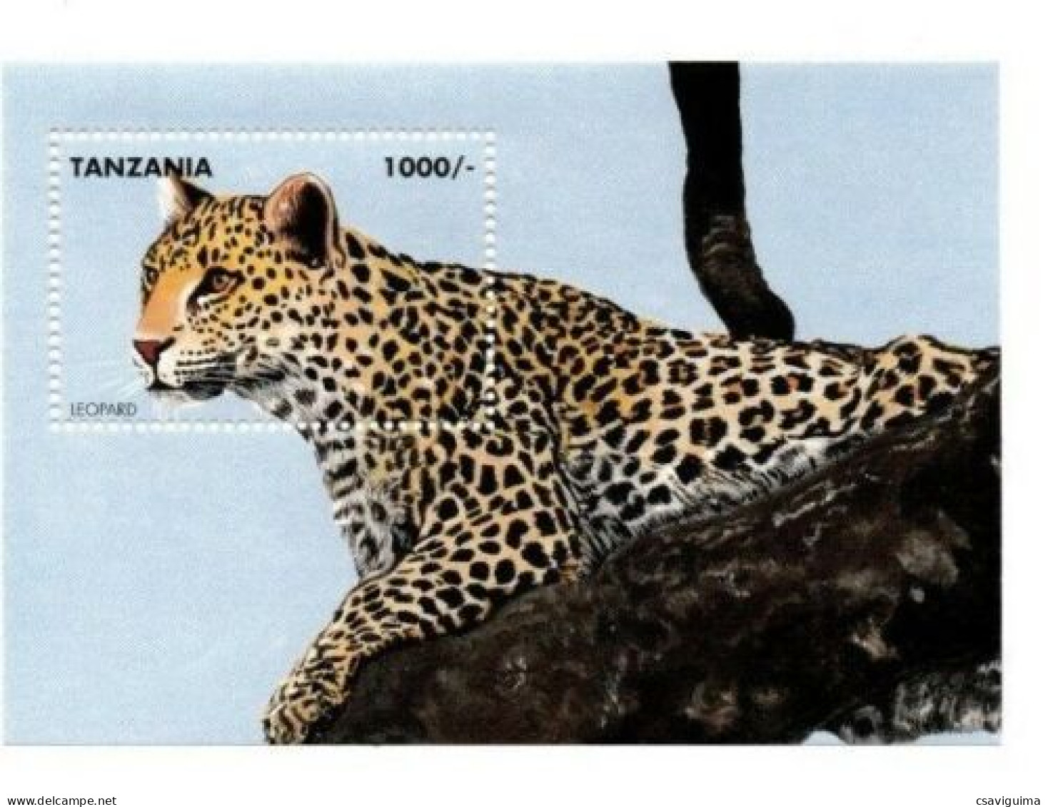 Tanzania - 1995 - Big Cats: Leopard - Yv Bf 268 - Roofkatten