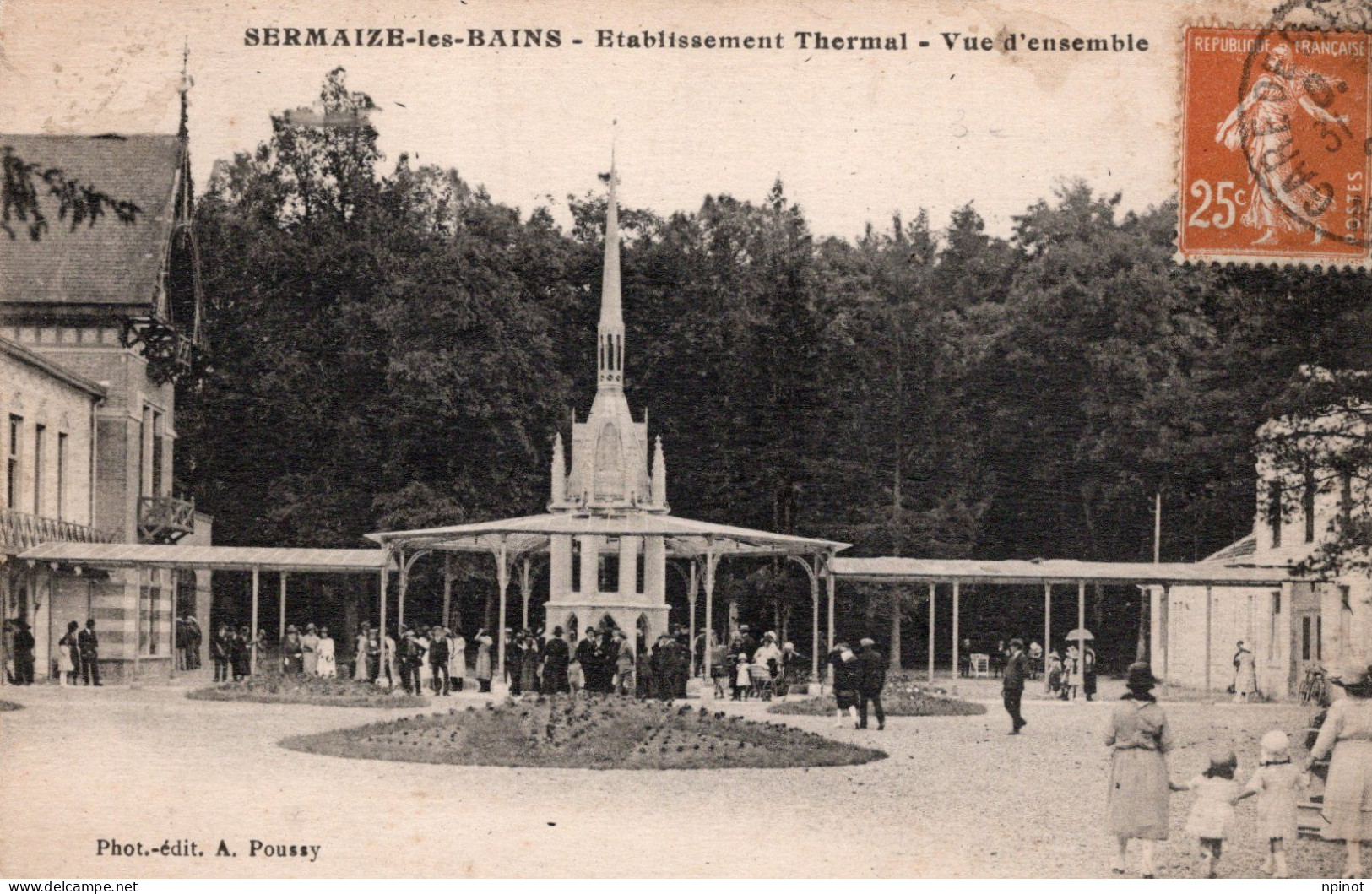 C P A  - 51 -   SERMAIZE LES BAINS  -  Etablissement Thermal Vue D'ensemble - Sermaize-les-Bains