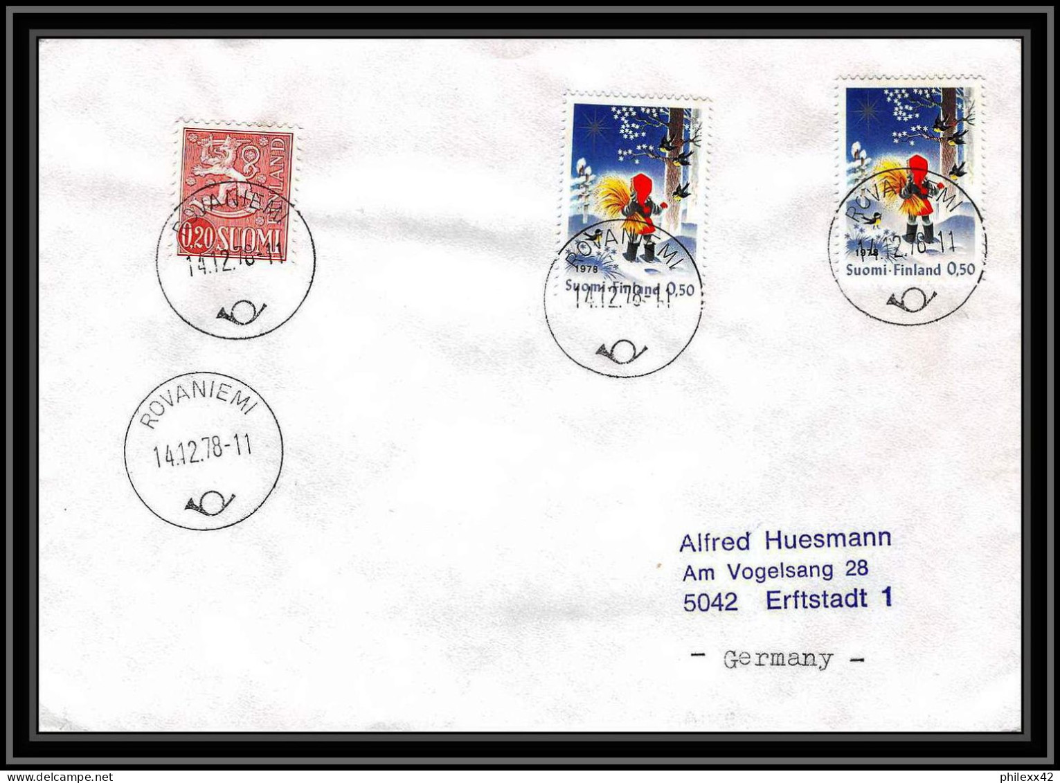 0932 Skandinavien Arktis Lettre (cover) Finlande (Finland Suomi) Antarctic 1978 - Brieven En Documenten