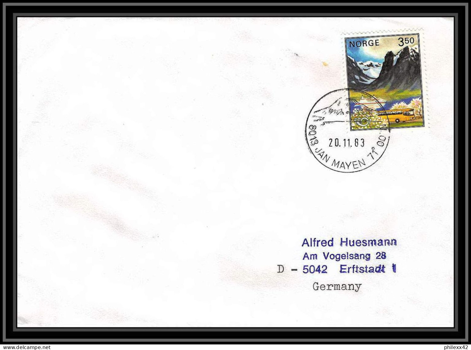 0911 Skandinavien Arktis Lettre (cover) Norvège (Norway) Antarctic 1983 - Storia Postale