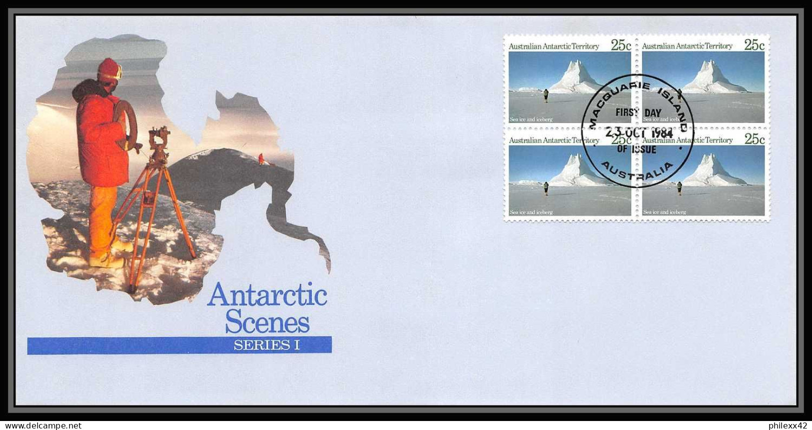 0983 Antarctic Polar Antarctica Australian Antarctic Territory Lettre (cover) Scenes Serie 2 1984 3 Lettre (cover) - Storia Postale