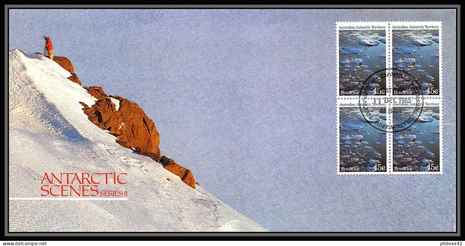 0982 Antarctic Polar Antarctica Australian Antarctic Territory Lettre (cover) Scenes Serie 2 1985 3 Lettre (cover) - Lettres & Documents