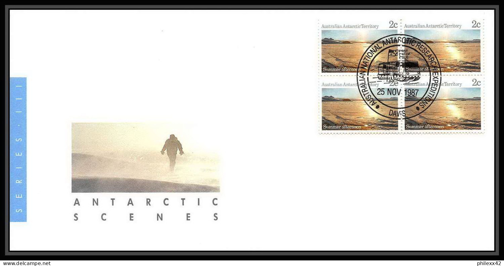 0984 Antarctic Polar Antarctica Australian Antarctic Territory Lettre (cover) 1987 5 Lettres - FDC