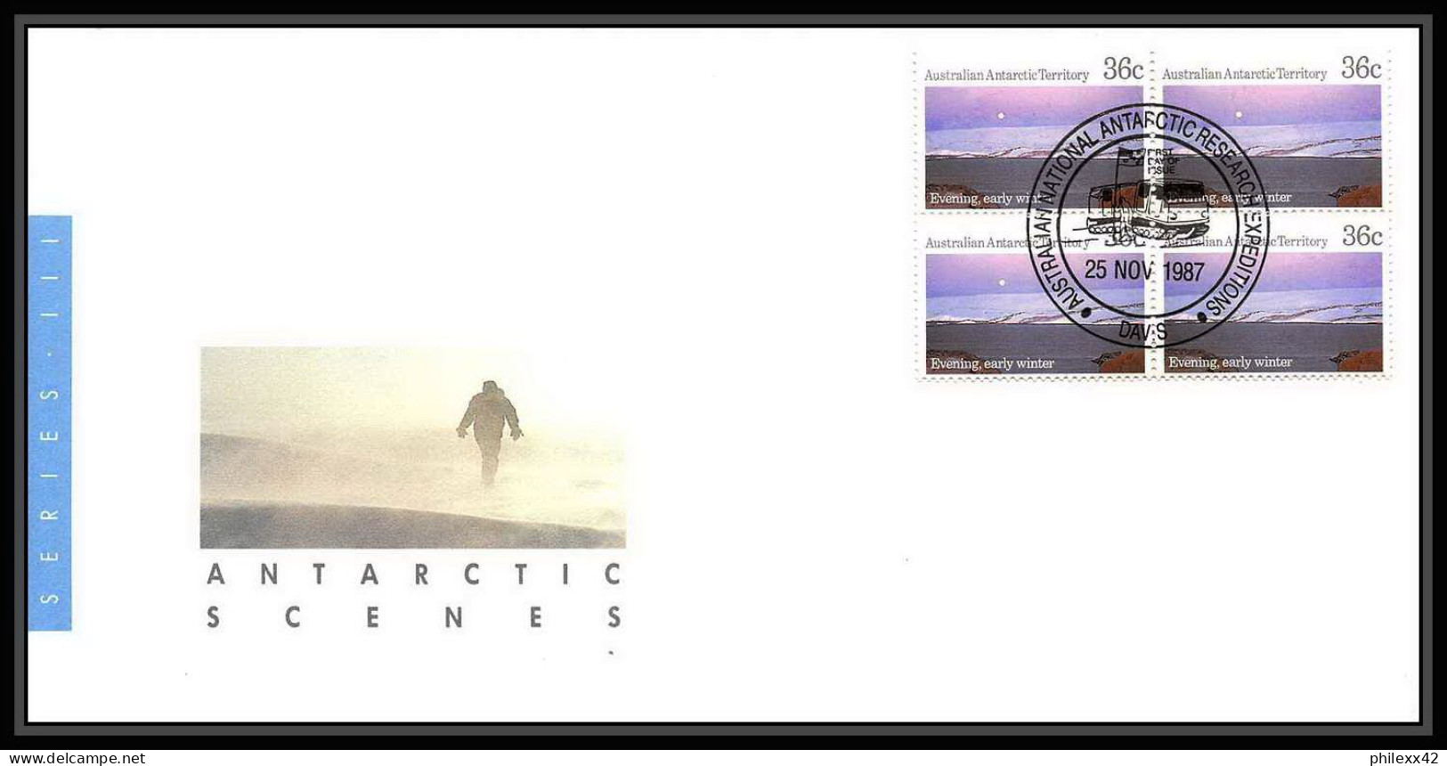0984 Antarctic Polar Antarctica australian Antarctic territory Lettre (cover) 1987 5 lettres