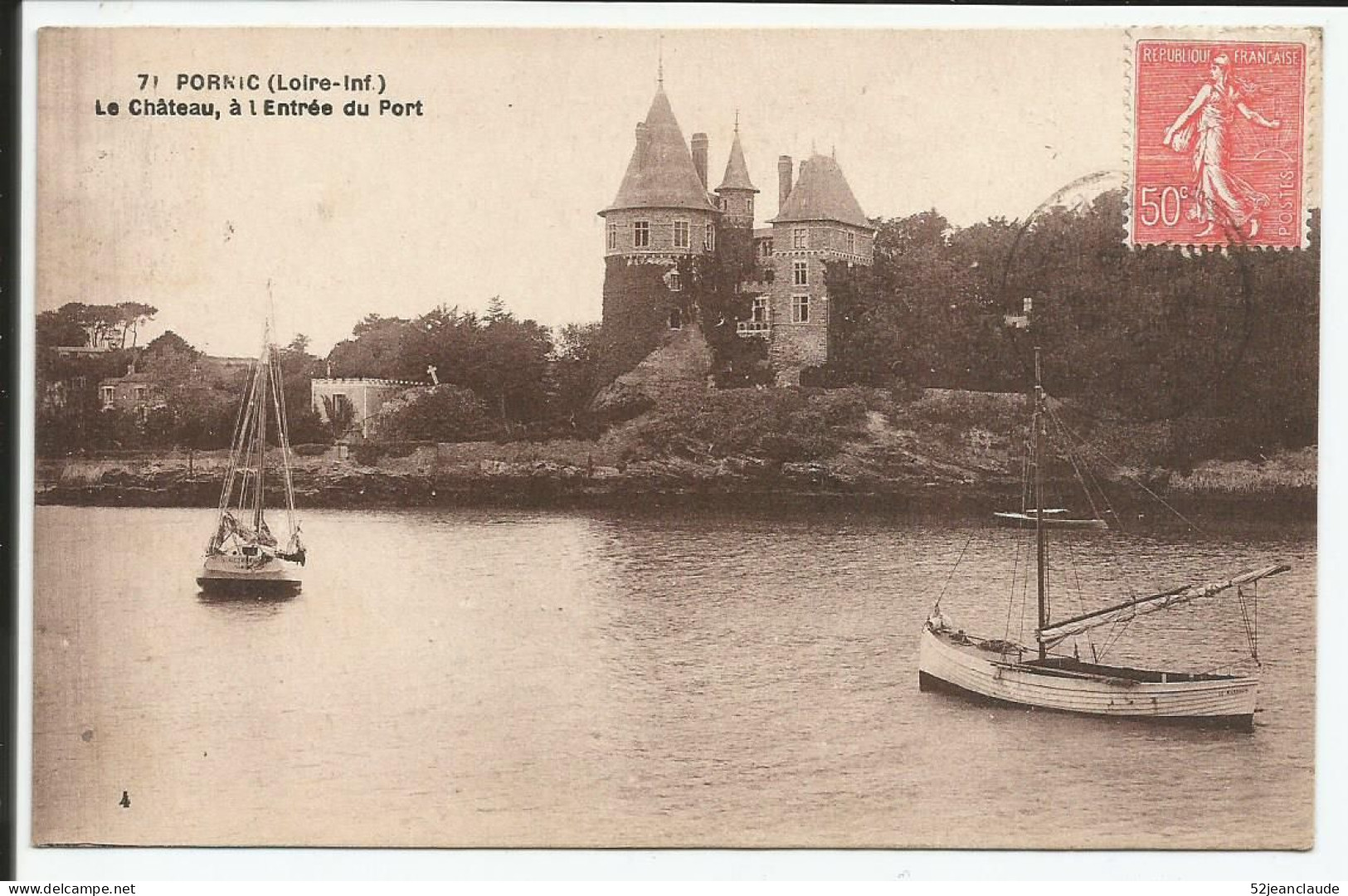 Le Château à L'Entrée Du Port   1926    N° 24 - Pornic