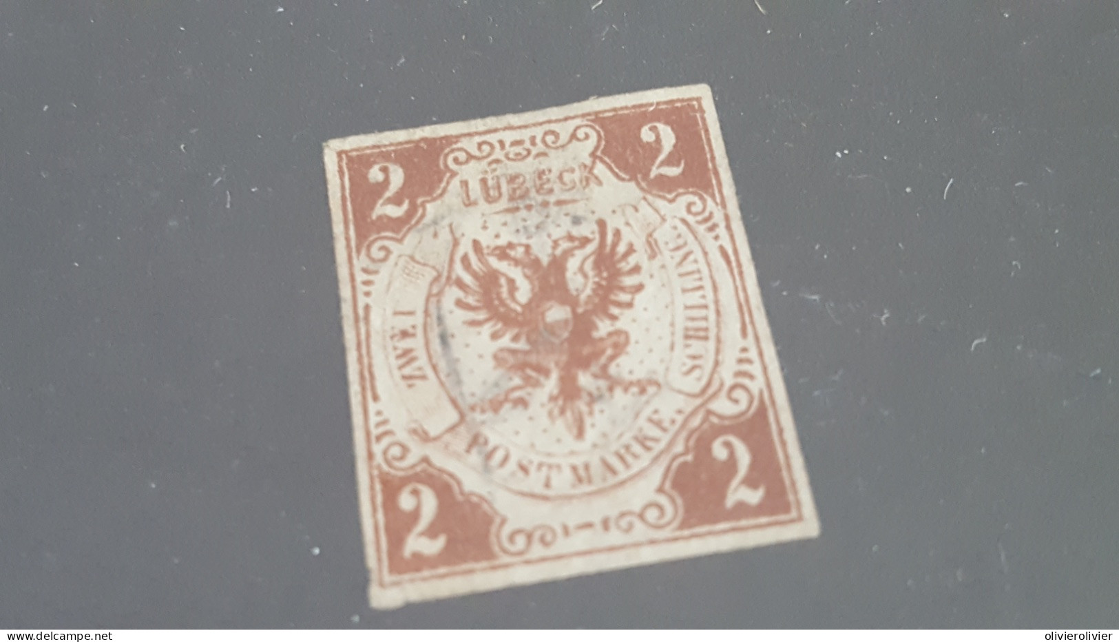 REF A1228 ALLEMAGNE ANCIEN ETAT LUEBECK OBLITERE N°3 - Lübeck