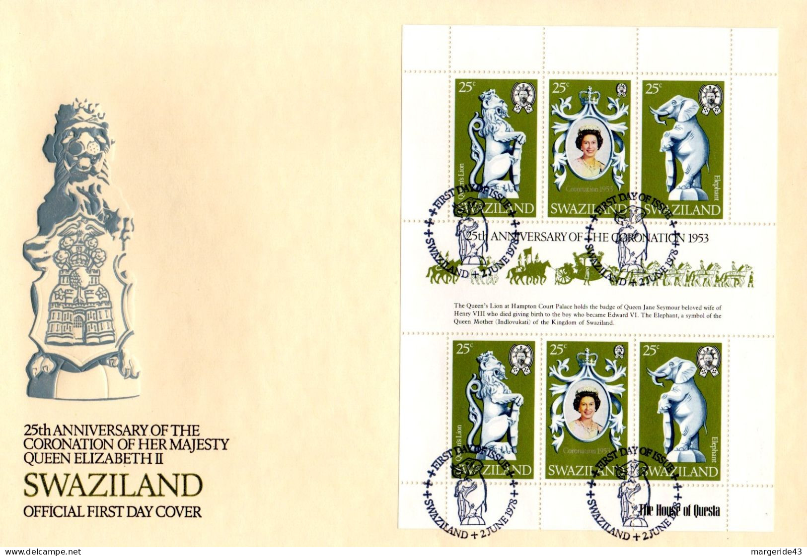 GB & COMMONWEALTH 19 FDC 25 COURONNEMENT ELIZABETH II