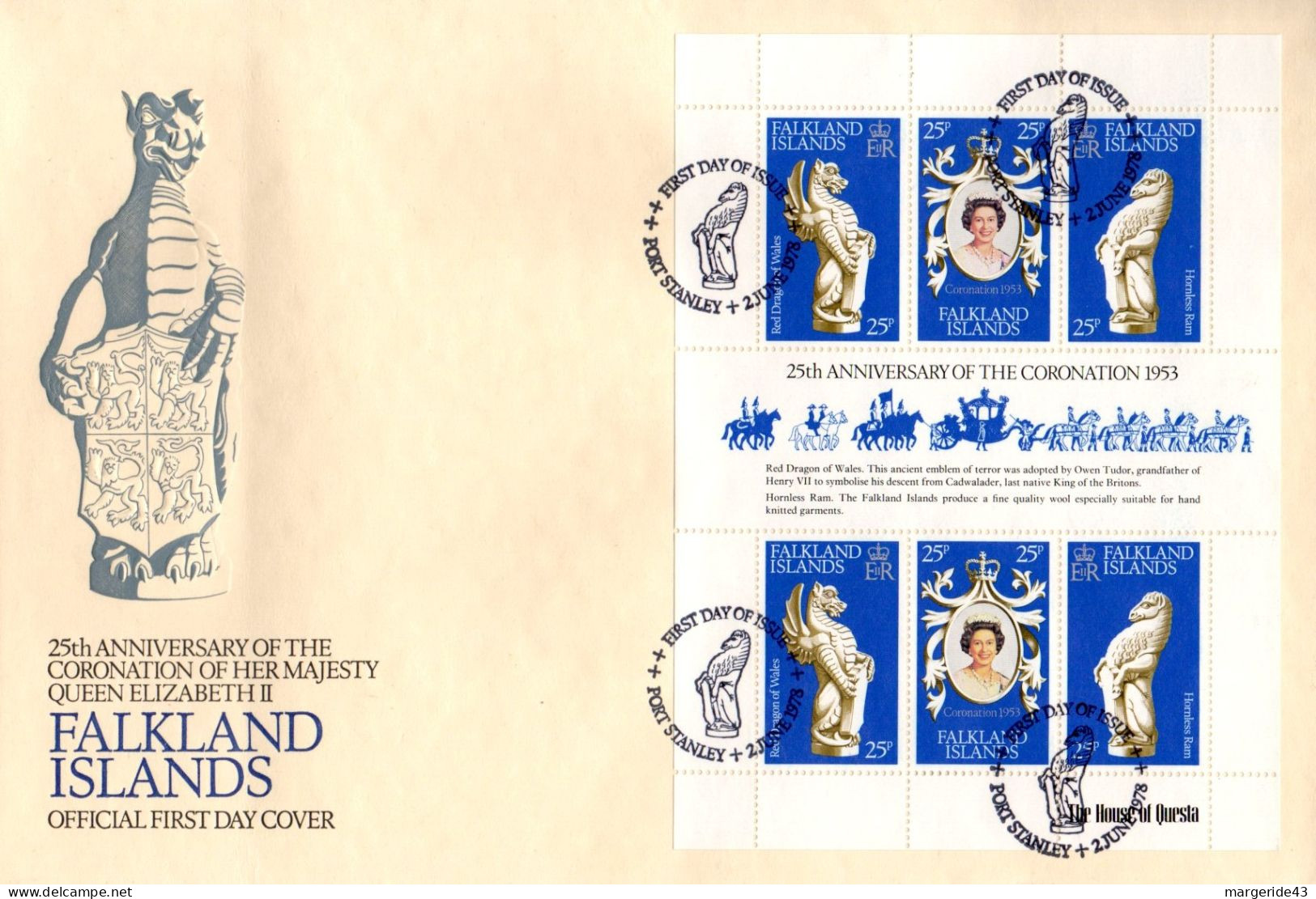 GB & COMMONWEALTH 19 FDC 25 COURONNEMENT ELIZABETH II