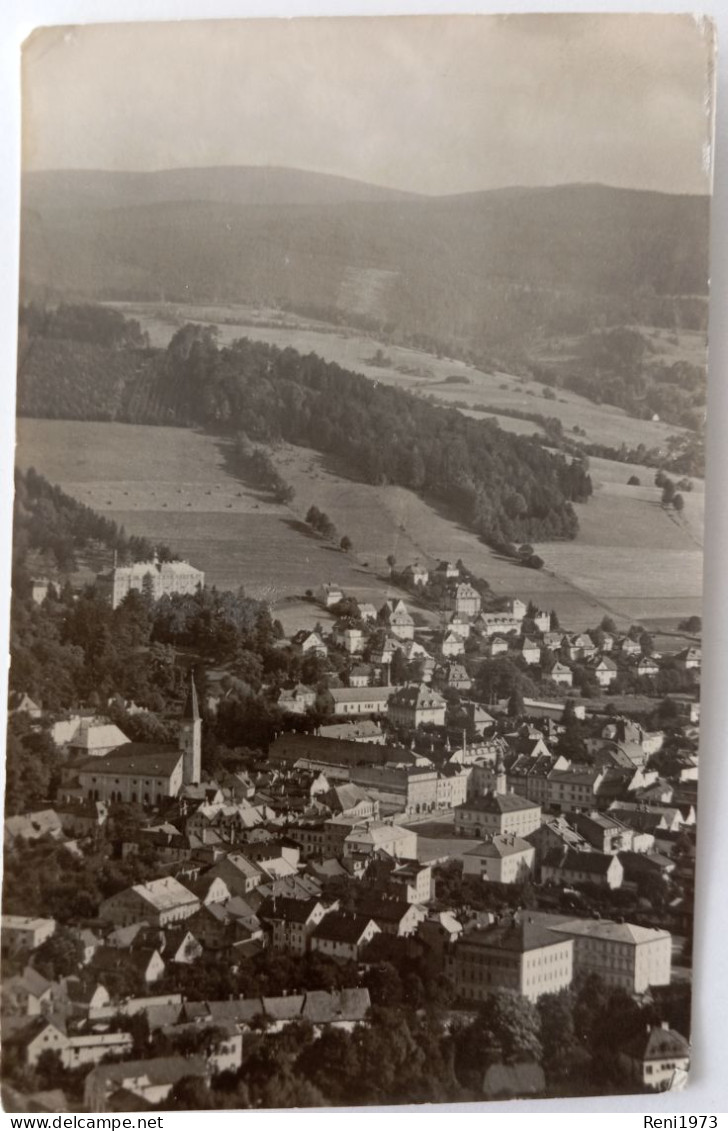 Jesenik, Gesamtansicht, Luftbild, 1956 - Czech Republic