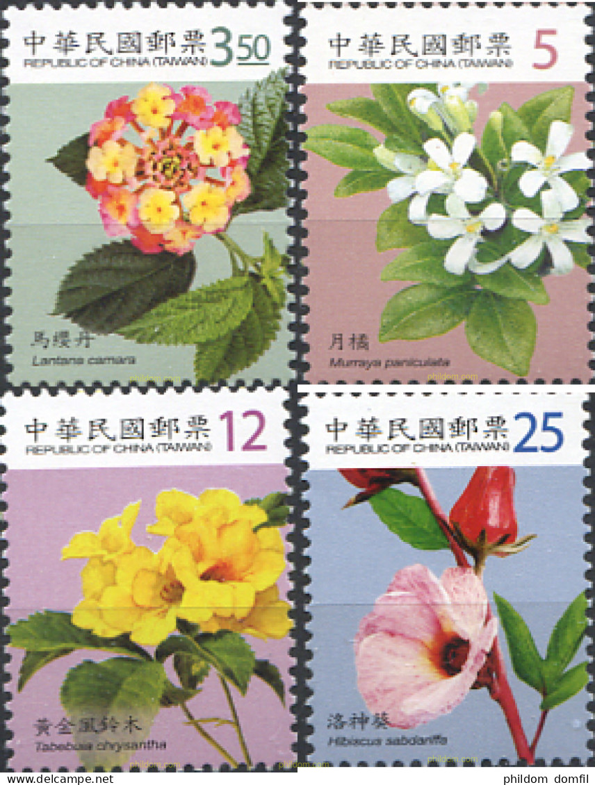 233938 MNH CHINA. FORMOSA-TAIWAN 2009 FLORES - Nuovi