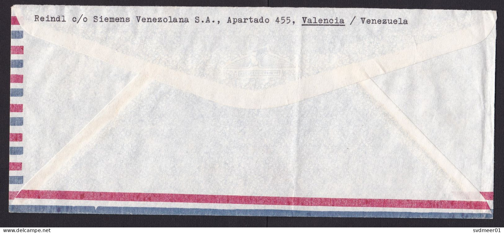 Venezuela: Registered Airmail Cover To Switzerland, 1963?, 3 Stamps, Value Overprint Over Revenue, Arvelo (minor Fold) - Venezuela
