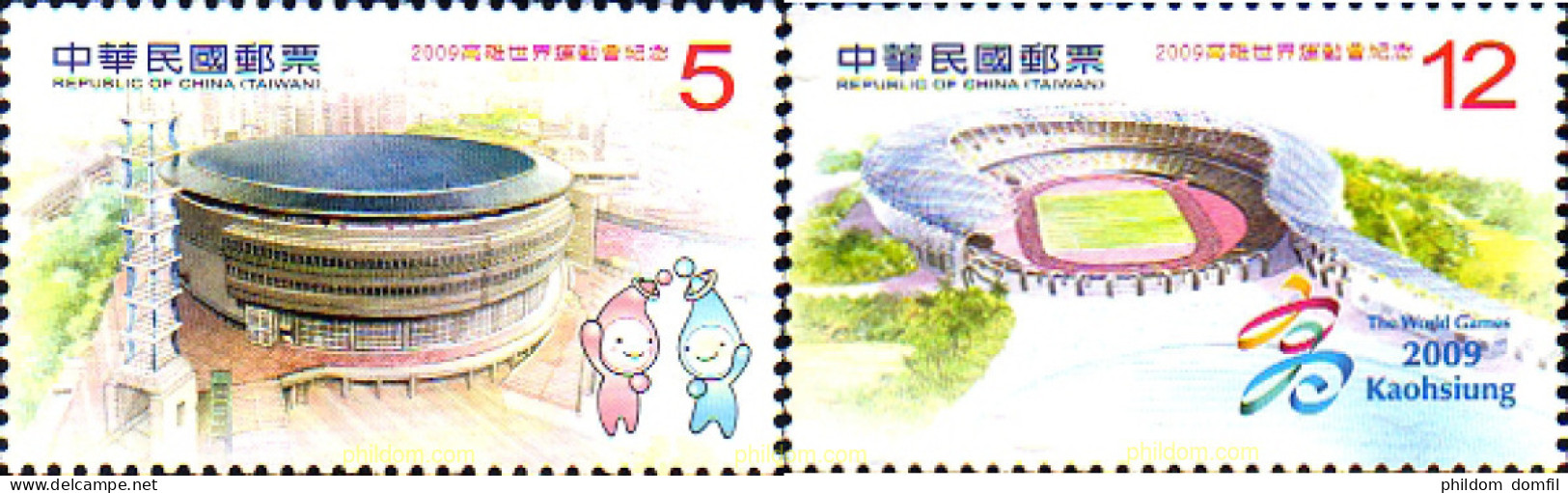 242174 MNH CHINA. FORMOSA-TAIWAN 2009 OCTAVOS JUEGOS MUNDIALES - Ungebraucht