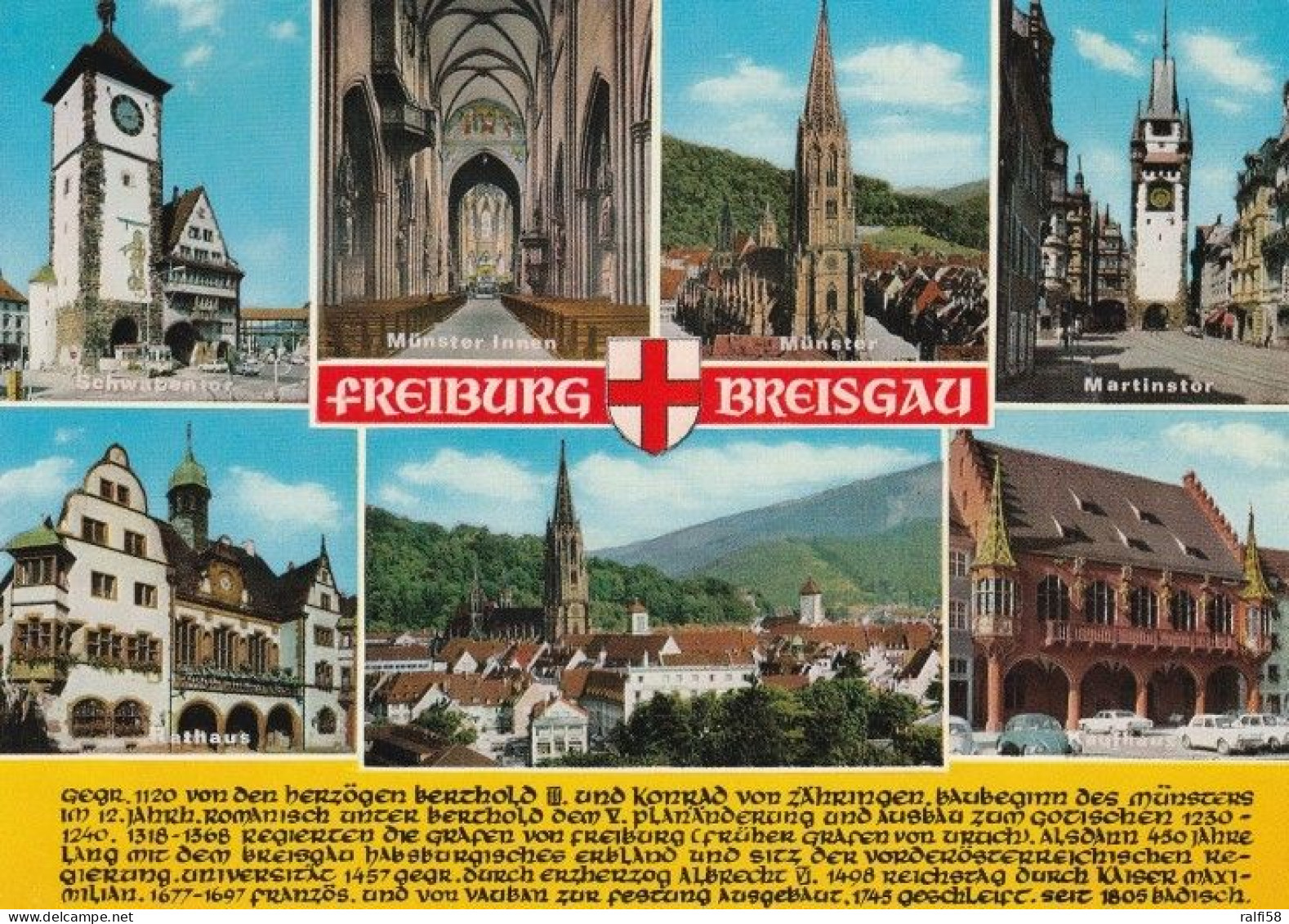 3 AK Germany / Baden-Württemberg * 3 Chronikkarten Von Freiburg Im Breisgau * - Freiburg I. Br.