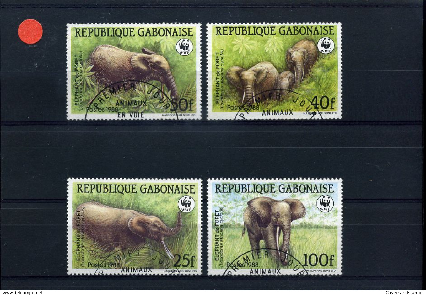 Gabon -  Dieren                                                       - Used Stamps