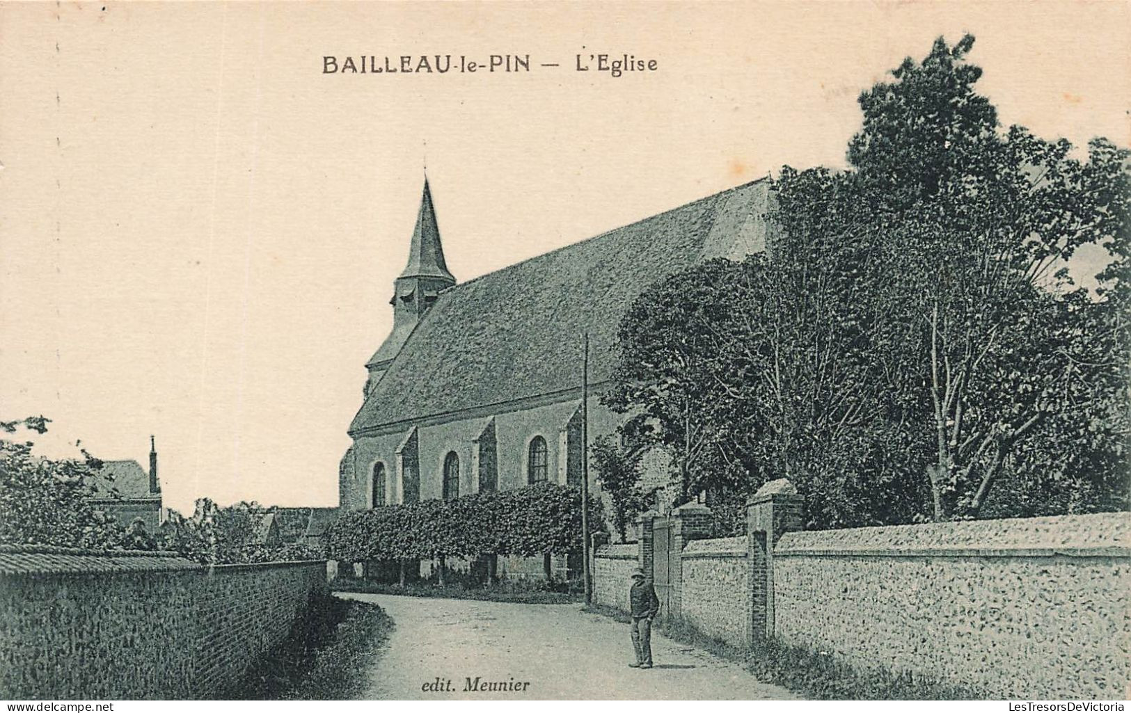 FRANCE - Bailleau Le Pin - Vue Sur L'église - Animé - Vue Panoramique - Edit Meunier - Carte Postale Ancienne - Chartres