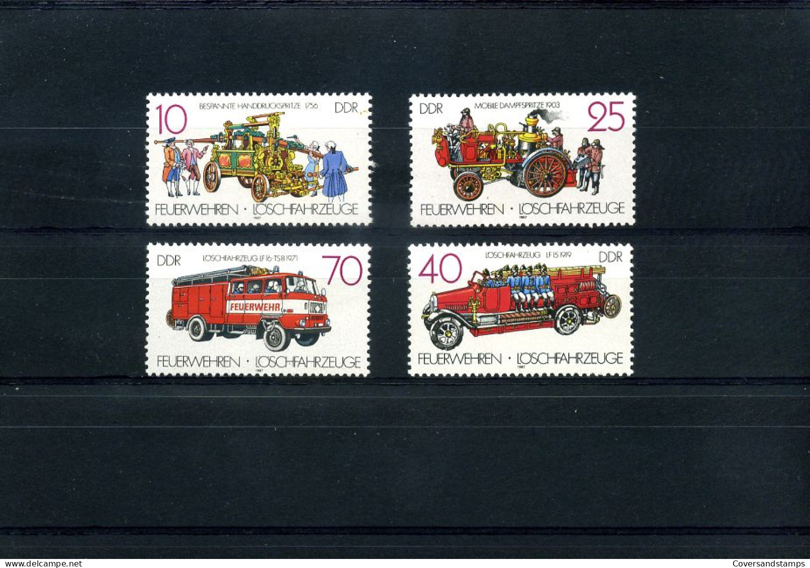 DDR - Brandweerwagens                                 - Camions