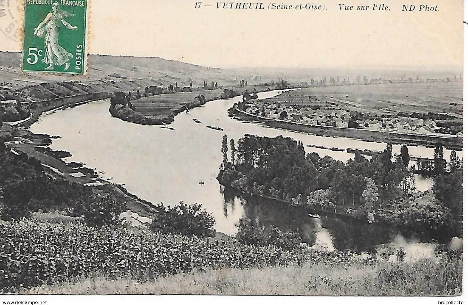 VETHEUIL ( 95 ) -  Vue Sur L"ile - Vetheuil