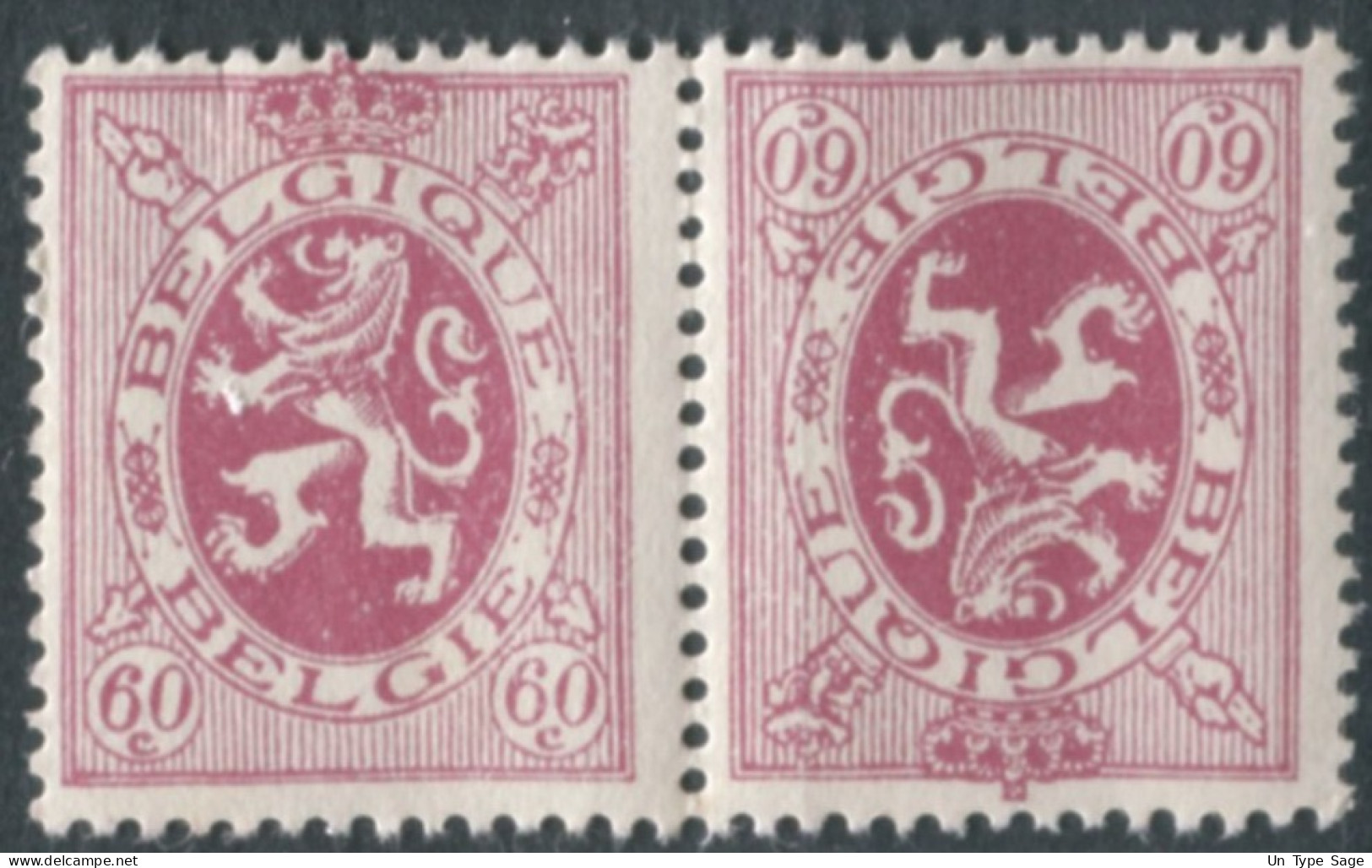 Belgique COB N°KP9 (tête-bêche) - Neuf** - (F1635) - Tête-bêche [KP] & Interpanneaux [KT]