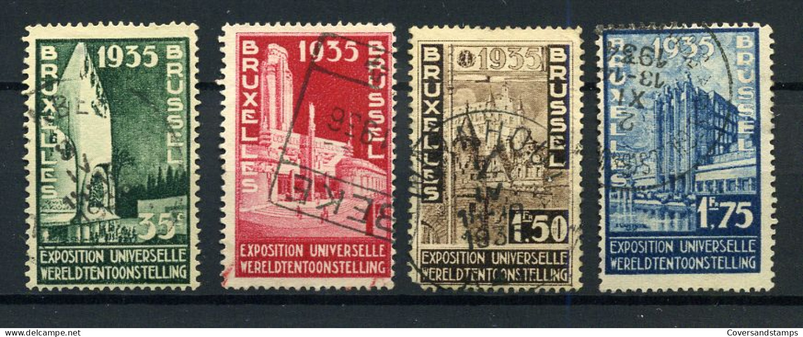 386/89 - Wereldtentoonstelling Te Brussel - Gest/ Obl / Used                              - Used Stamps