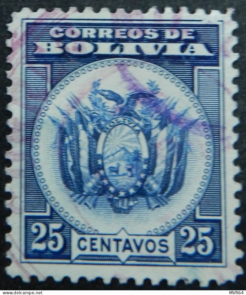 Bolivië Bolivia 1933 (6) Coat Of Arms 9 Stars In Oval Ring - Bolivia