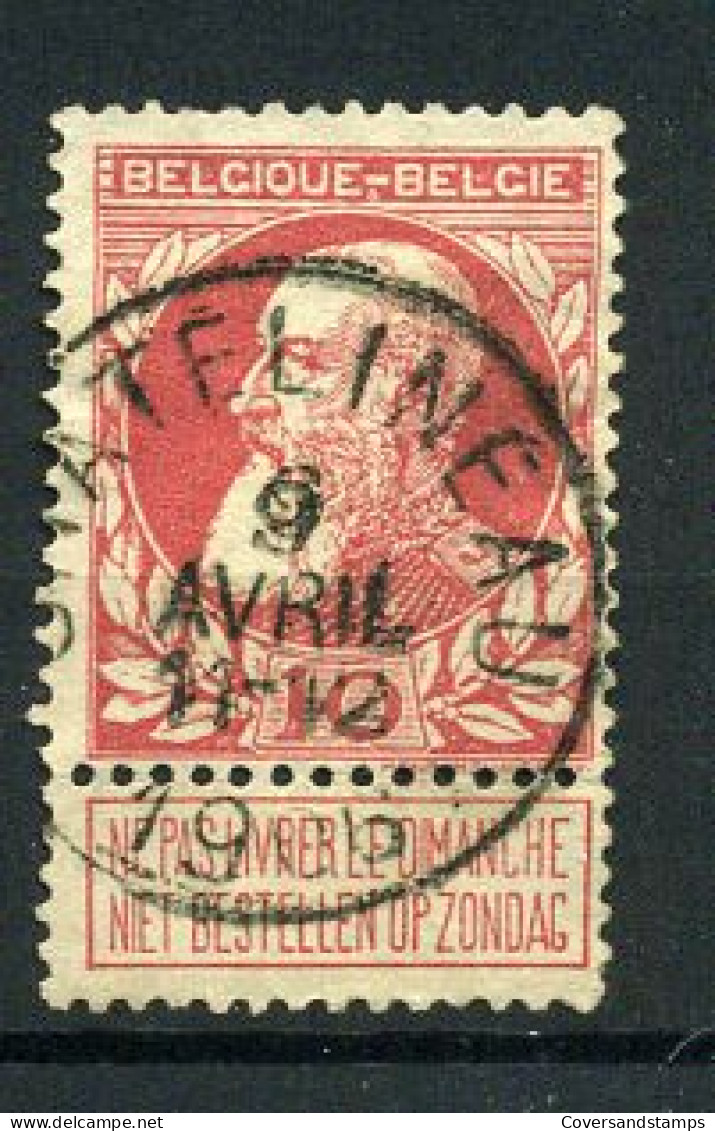 74 - Gest / Obl / Used  - Chatelineau - 1905 Grosse Barbe
