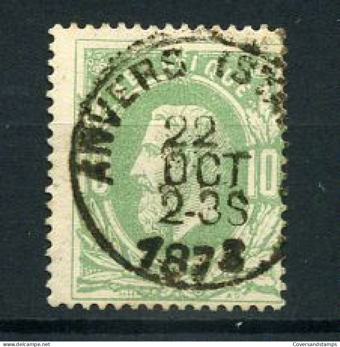 30 - Gest / Obl / Used  - Anvers (station) - 1883 Leopold II
