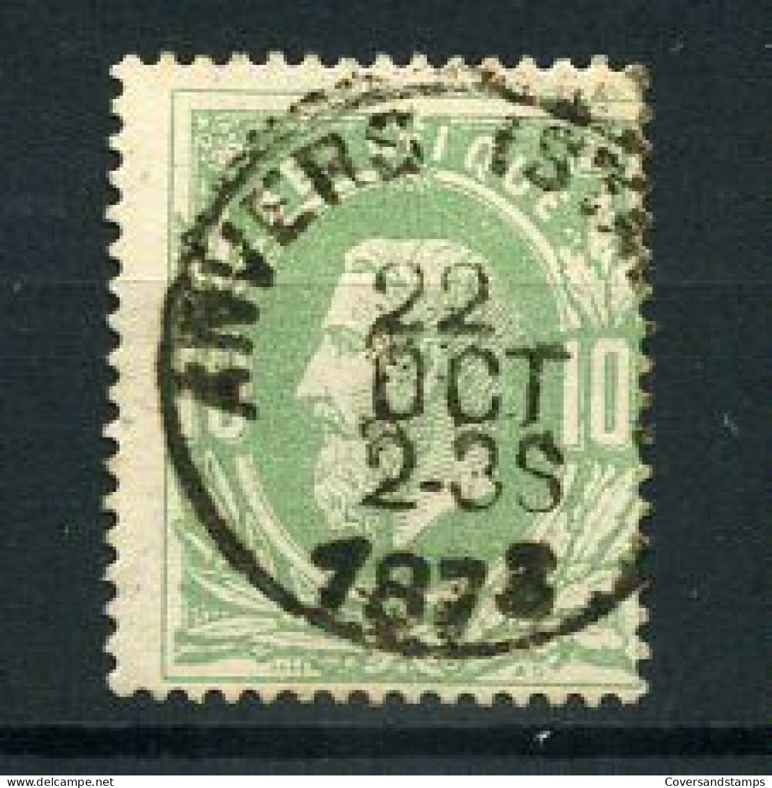 30 - Gest / Obl / Used  - Anvers (station) - 1883 Leopoldo II